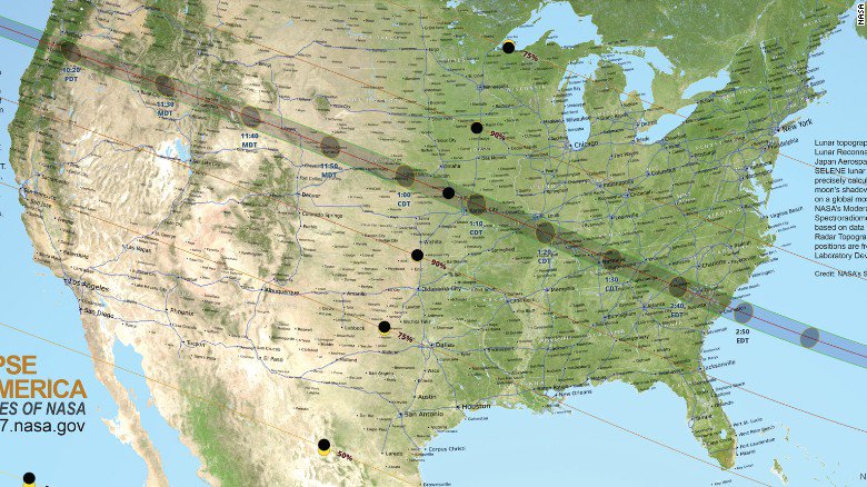 Solar Eclipse map